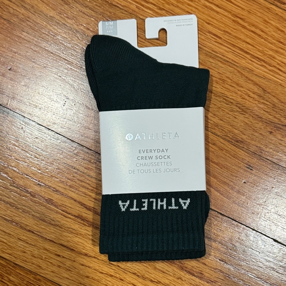 Athleta Black Crew Athletic Socks